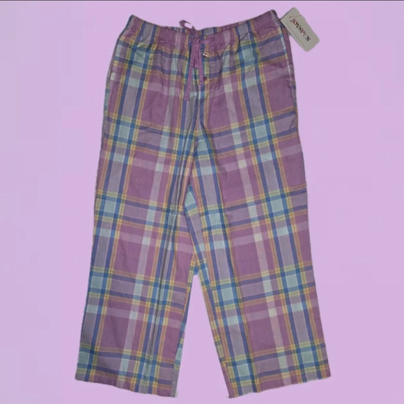 🌻🌻🆕Joyspun Cropped Woven Pajama Pants - NEW - Picture 4 of 8